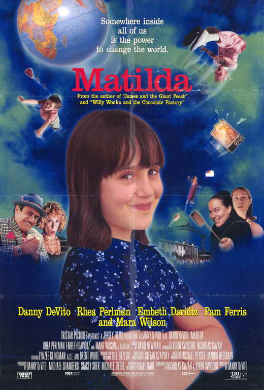 Matilda Movie Poster Print showcasing classic film artwork.