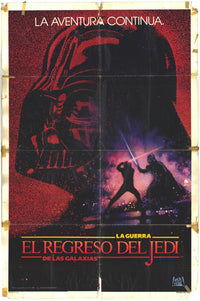 Return of the Jedi Movie Poster Print featuring iconic characters and scenes.