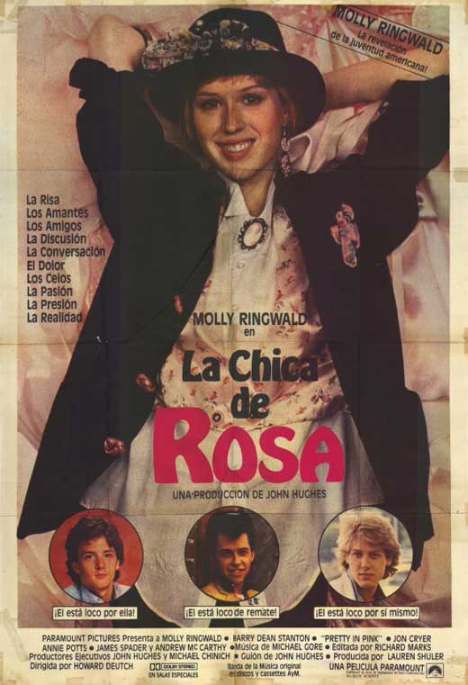 Pretty in Pink Movie Poster Print showcasing iconic 80s nostalgia.