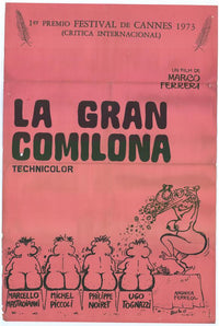 Grande Bouffe Movie Poster Print featuring vibrant artwork.