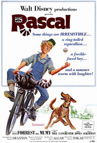 Rascal Movie Poster Print featuring colorful artwork.