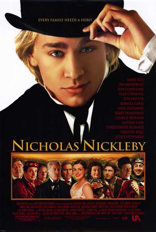 Nicholas Nickleby Movie Poster Print featuring classic characters and story elements.