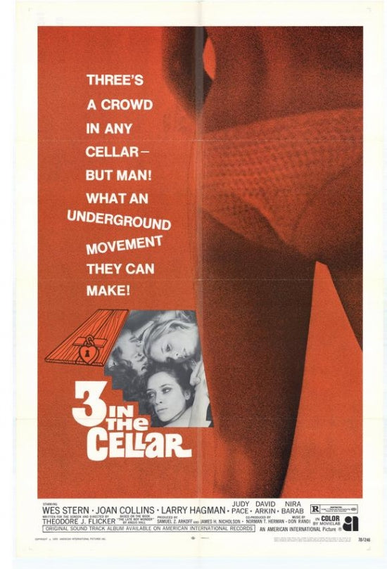 Three in the Cellar Movie Poster Print showcasing cinematic artwork.
