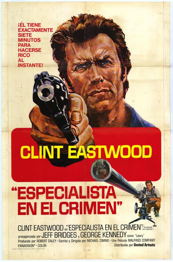 Thunderbolt & Lightfoot movie poster print featuring vibrant artwork.