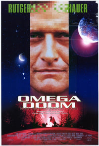 Omega Doom Movie Poster Print showcasing vibrant sci-fi artwork.