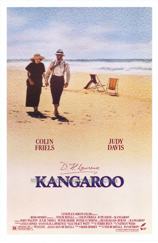 Kangaroo Movie Poster Print showcasing vibrant wildlife artwork.