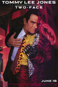 Batman Forever Movie Poster Print featuring iconic characters and vibrant colors.