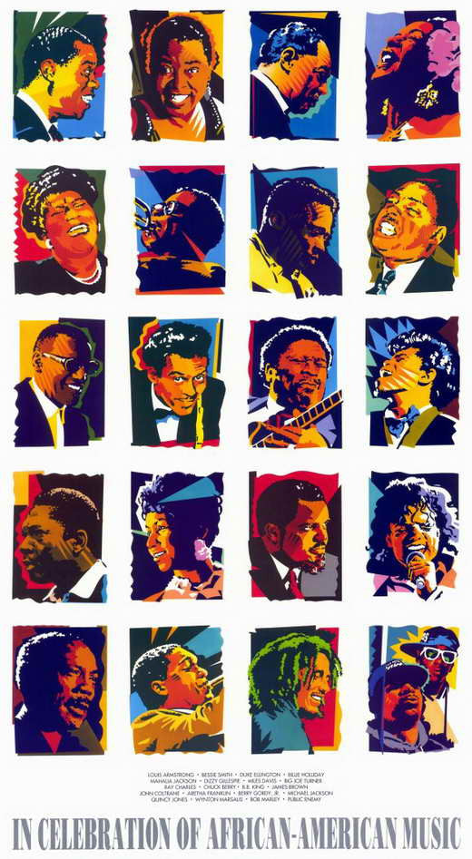 In Celebration of African-American Music Movie Poster Print (11x17)
