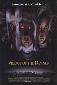 Village of the Damned Movie Poster Print showcasing eerie imagery and classic horror film art.
