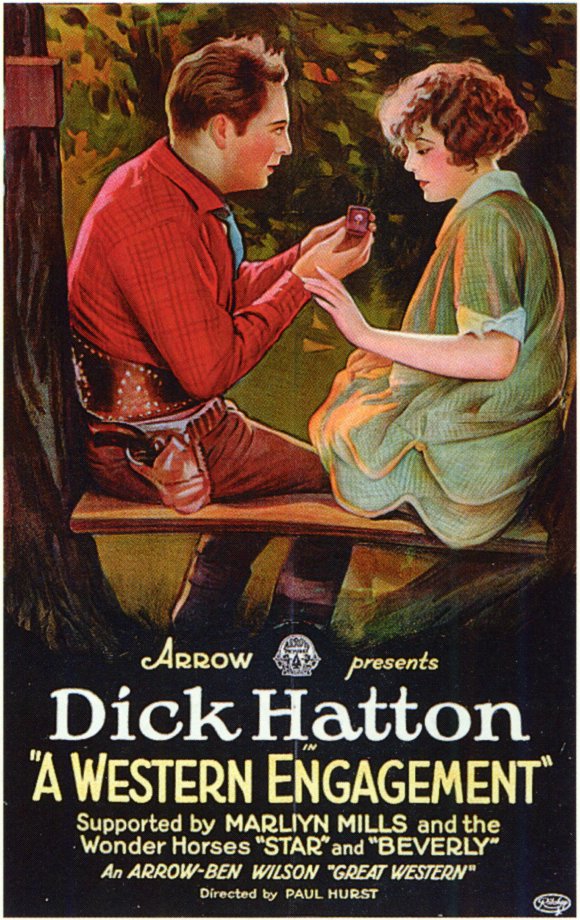 A Western Engagement Movie Poster Print showcasing classic Western film imagery.
