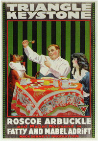 Fatty and Mabel Adrift Movie Poster Print showcasing classic cinema charm.
