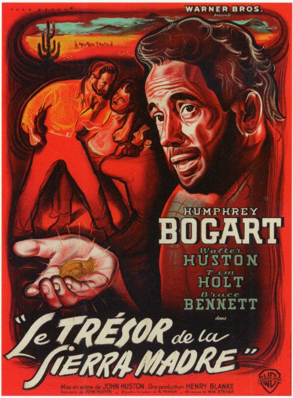Treasure of the Sierra Madre Movie Poster Print showcasing classic film art.