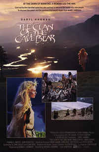The Clan of the Cave Bear Movie Poster Print showcasing prehistoric imagery.
