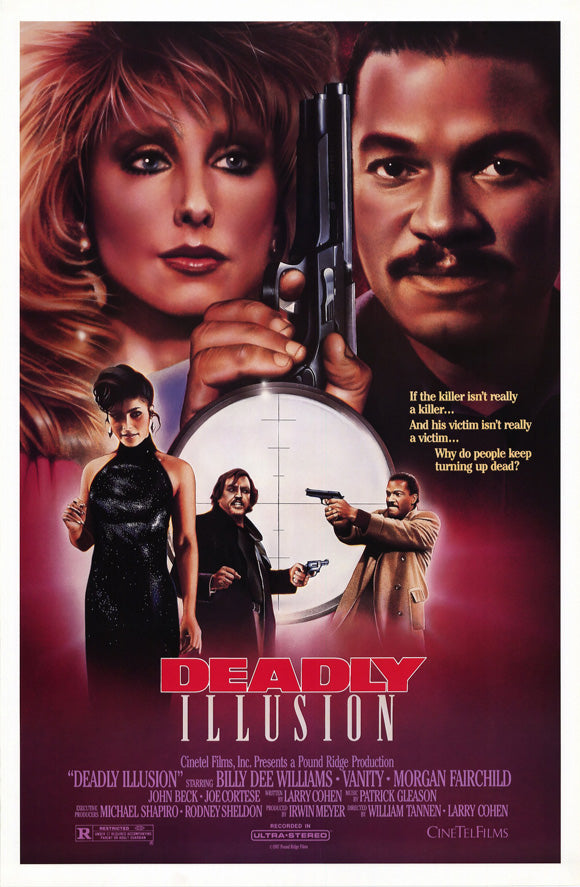 Deadly Illusion Movie Poster Print showcasing suspenseful artwork.