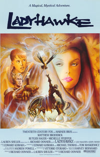 Ladyhawke Movie Poster Print featuring iconic fantasy artwork.