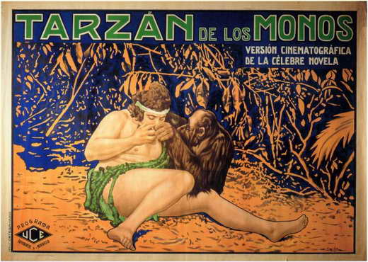 Tarzan of the Apes Movie Poster Print showcasing adventure and classic cinema.