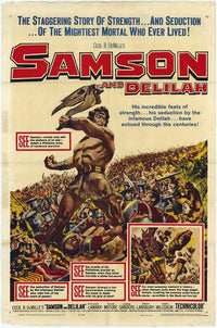 Samson and Delilah Movie Poster Print showcasing a classic tale of love and betrayal.