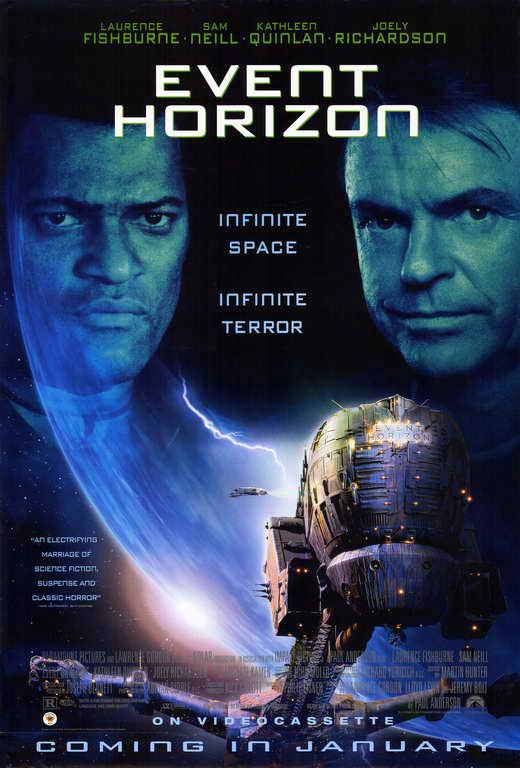Event Horizon movie poster print showcasing cosmic horror themes.