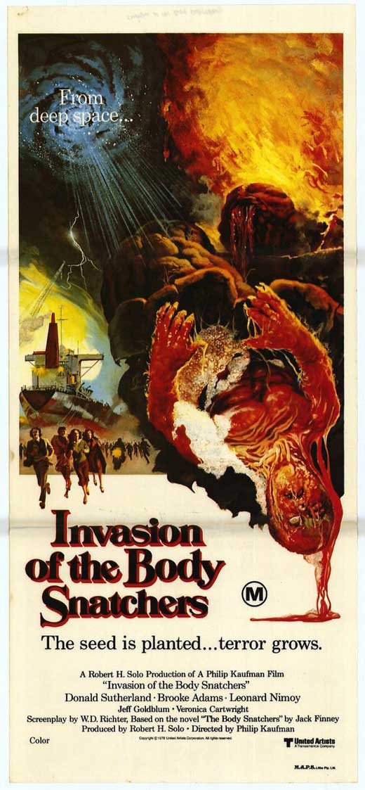 Invasion of the Body Snatchers Movie Poster Print, classic sci-fi art.