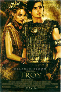 Troy Movie Poster Print showcasing epic historical drama art.