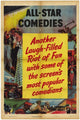 All Star Comedies Movie Poster Print featuring vibrant design for movie lovers.