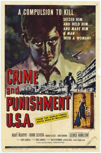 Crime and Punishment U.S.A. Movie Poster Print showcasing cinematic artwork.