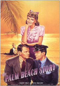The Palm Beach Story Movie Poster Print showcasing classic cinema.