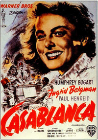 Casablanca Movie Poster Print - Classic Film Artwork