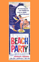 Beach Party Movie Poster Print showcasing vibrant summer theme