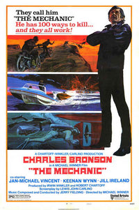 The Mechanic Movie Poster featuring classic action film art.