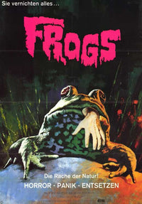 Frogs Movie Poster Print featuring vibrant colors and cinematic design.