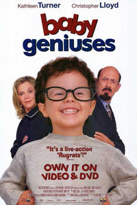 Baby Geniuses Movie Poster Print featuring vibrant colors and playful design.