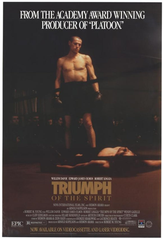 Triumph of the Spirit Movie Poster Print showcasing resilience and courage.