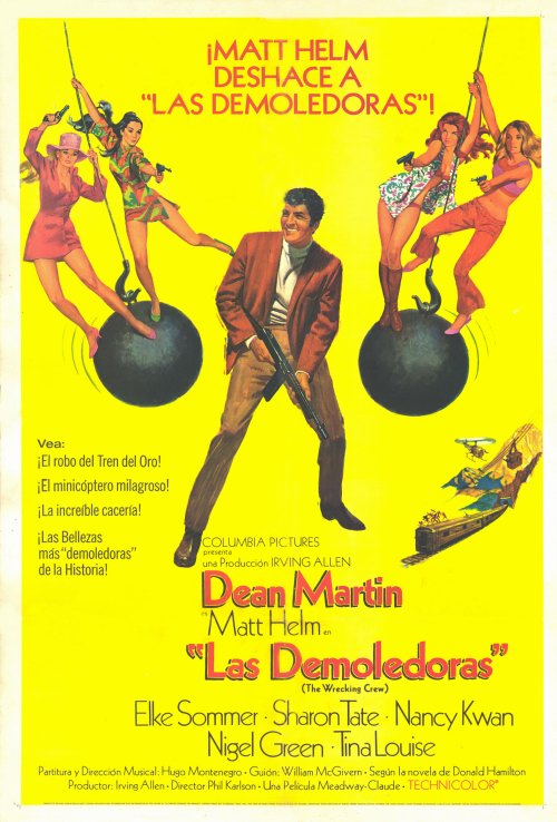 The Wrecking Crew Movie Poster Print featuring vibrant artwork.