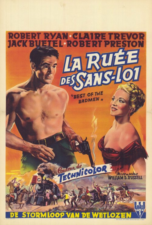 Best of the Badmen Movie Poster Print showcasing classic western film art.