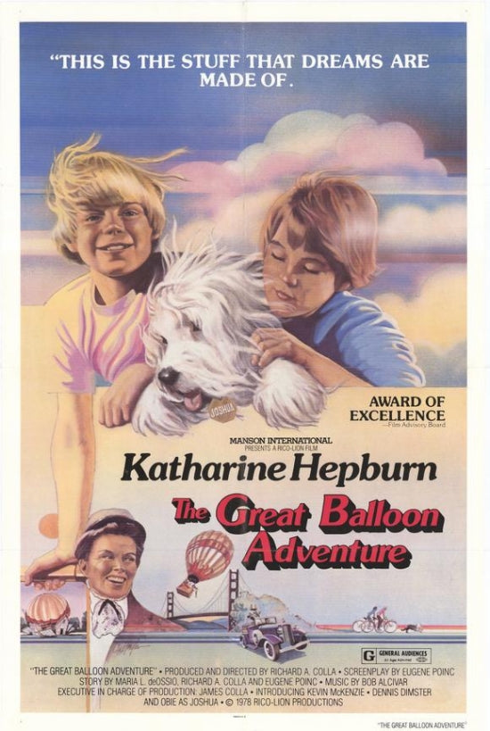 The Great Balloon Adventure Movie Poster Print featuring colorful imagery of an adventure.