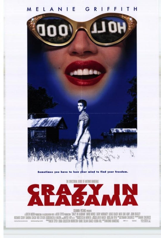 Crazy in Alabama Movie Poster Print featuring vibrant design.