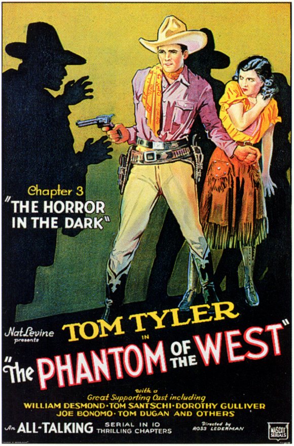 Phantom of the West Movie Poster Print featuring classic cinema visuals.