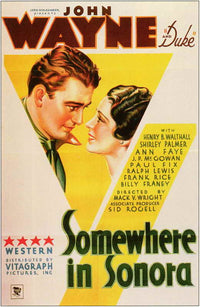 Somewhere in Sonora Movie Poster Print showcasing classic cinema artwork.