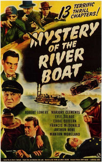 Mystery of the River Boat Movie Poster Print showcasing adventure and intrigue.