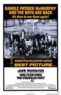 One Flew Over the Cuckoo's Nest Movie Poster Print (11x17)