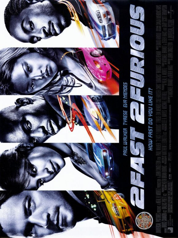 2 Fast 2 Furious Movie Poster Print (11x17) | Posterazzi