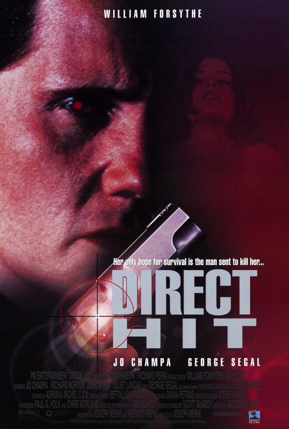Direct Hit Movie Poster Print showcasing vibrant colors and action imagery.