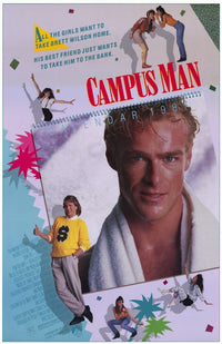 Campus Man Movie Poster Print featuring vibrant colors and classic design.