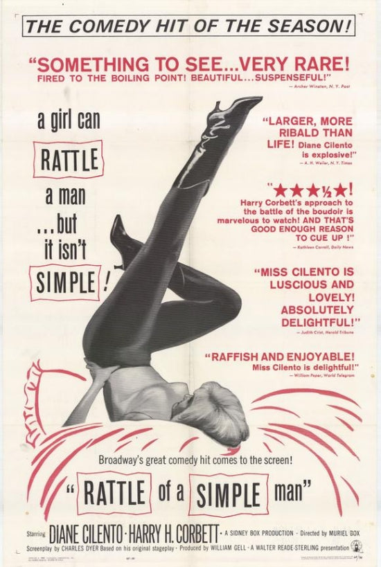Rattle of a Simple Man Movie Poster Print showcasing vibrant colors and engaging imagery.