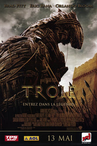 Troy Movie Poster Print featuring epic action film artwork