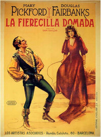 The Taming of the Shrew Movie Poster Print showcasing classic Shakespearean themes.