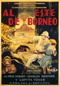 East of Borneo Movie Poster Print showcasing classic cinema art.
