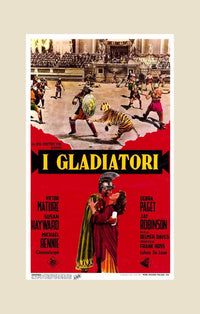 Demetrius and the Gladiators Movie Poster Print showcasing classic cinema art.