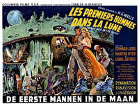 First Men in the Moon Movie Poster Print showcasing classic sci-fi artwork.